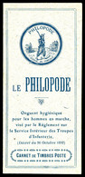 ** N°199CP 1, LE PHILOPODE, 4 Timbres. SUP (certificat)   Qualité: ** - Altri & Non Classificati