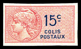 ** N°33d, 15c Rouge Non Dentelé. Fraîcheur Postale. SUP. R. (signé Calves/certificat)   Qualité: ** - Mint/Hinged