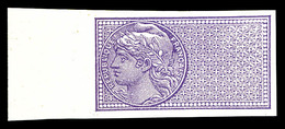 ** N°33g, Violet Sans Légende, NON DENTELÉ Bord De Feuille, SUPERBE (certificat)   Qualité: ** - Mint/Hinged