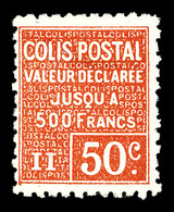 * N°56, 50c Rouge. TB (certificat)   Qualité: *   Cote: 1000 Euros - Mint/Hinged