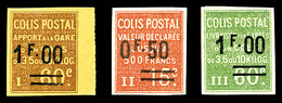 * N° Maury 46 à 48* Non Dentelés, Les 3 Valeurs SUP (certificat)   Qualité: *   Cote: 745 Euros - Mint/Hinged