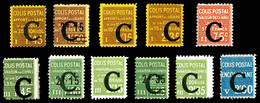 * N°108/18, Série Complète Surchargée 'C', Les 11 Valeurs TTB (certificat)   Qualité: *   Cote: 653 Euros - Mint/Hinged