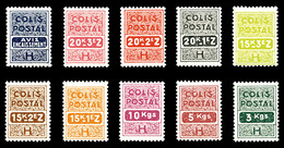 ** (N°Maury), Série Timbres De Mise à Jour Complète, Les 10 Valeurs SUP. R.R. (Certificat)   Qualité: **   Cote: 6600 Eu - Nuovi