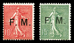 ** N°3/4, 15c Et 10c Semeuse, Les 2 Ex TTB   Qualité: **   Cote: 340 Euros - Military Postage Stamps