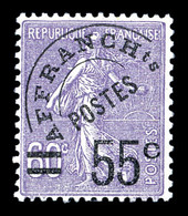 ** N°47, Semeuse, 55c Sur 60c Violet, TB (signé Calves)   Qualité: **   Cote: 350 Euros - 1893-1947