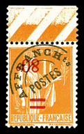 ** N°74a, 80c Sur 1F Orange: Surcharge Renversée, Bdf, TTB (signé Brun/certificat)   Qualité: **   Cote: 600 Euros - 1893-1947