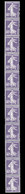 ** N°26, 40c Semeuse Violet, Bande Verticale De 12 Timbres. SUP (certificat)   Qualité: **   Cote: 500 Euros - Francobolli In Bobina