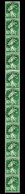 ** N°44, Préoblitéré, 10c Semeuse Vert, Bande Verticale De 11 Exemplaires. SUP (certificat)   Qualité: **   Cote: 600 Eu - Coil Stamps