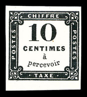 (*) N°1, 10c Lithographié Bdf, Très Frais. SUP. R.R. (signé Calves/certificat)   Qualité: (*)   Cote: 7500 Euros - 1859-1959 Nuovi