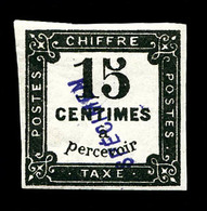 * N°4, 15c Noir Surchargé 'SPECIMEN'. SUP . R.R. (signé Scheller/certificats)   Qualité: * - 1859-1959 Neufs