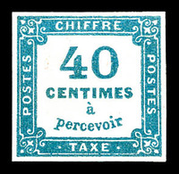 ** N°7, 40c Bleu. SUP (signé Margues)   Qualité: ** - 1859-1959 Mint/hinged