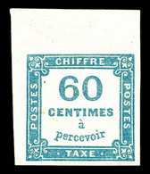 * N°9, 60c Bleu Cdf. TTB   Qualité: * - 1859-1959 Mint/hinged