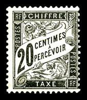* N°17, 20c Noir. TB   Qualité: *   Cote: 500 Euros - 1859-1959 Mint/hinged