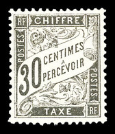 ** N°18, 30c Noir, Fraîcheur Postale. TTB (signé Brun/certificat)   Qualité: ** - 1859-1959 Nuovi