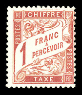 ** N°39, 1F Rose Sur Paille, Fraîcheur Postale. SUP. R.R. (signé Calves/certificat)   Qualité: **   Cote: 1850 Euros - 1859-1959 Neufs