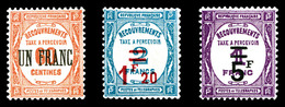 ** N°63/65, Série De 1929, Les 3 Valeurs TB (certificat)   Qualité: **   Cote: 395 Euros - 1859-1959 Neufs