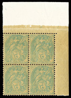 ** N°111i, 5c Blanc, Bloc De 4 Cdf. SUP   Qualité: **   Cote: 240 Euros - Unused Stamps