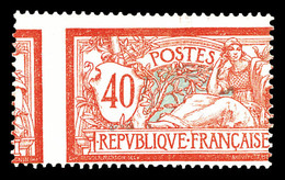 * N°119, 40c Merson, Piquage à Cheval. TTB   Qualité: * - Unused Stamps