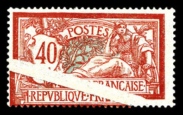 * N°119m, 40c Merson, Gros Pli Accordéon Transversal. TTB (signé Brun/certificat)   Qualité: * - Unused Stamps