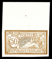 ** N°120a, 50c Merson Non Dentelé, Haut De Feuille Avec Point De Repère. SUP (certificat)   Qualité: **   Cote: 1000 Eur - Unused Stamps