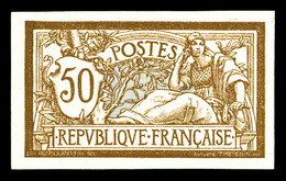 (*) N°120a, 50c Merson Non Dentelé. TTB (signé Calves)   Qualité: (*)   Cote: 450 Euros - Unused Stamps