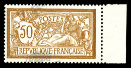 ** N°120, 50c Merson, Centre à Cheval, Bdf. SUP (certificat)   Qualité: ** - Unused Stamps