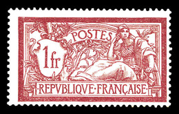 * N°121c, 1f Merson, Sans Teinte De Fond. TTB (certificat)   Qualité: *   Cote: 600 Euros - Unused Stamps