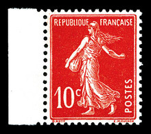 ** N°138c, Semeuse, 10c écarlate, Bdf. TB (signé Calves)   Qualité: **   Cote: 345 Euros - Unused Stamps