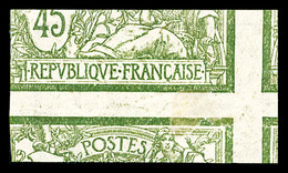 (*) N°143, Merson 45c Non Dentelé, Impression Rectoverso, TTB (certificat)   Qualité: (*) - Unused Stamps