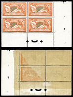 ** N°145k, Merson 2F: Rectoverso Sur 2 Ex Tenant à Normaux En Bloc De Quatre, SUP (certificat)   Qualité: ** - Unused Stamps