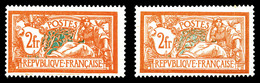 ** N°145, 2F Merson, 2 Exemplaires Avec Nuances Différentes. TB   Qualité: ** - Unused Stamps