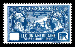 ** N°245b, Légion Américaine Sans Valeur Dans Le Cartouche. SUP. R.R. (signé Brun/certificat)   Qualité: **   Cote: 2500 - Unused Stamps