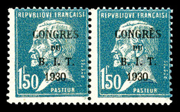 ** N°265a, B.I.T, Sans Accent Sur E De CONGRES Tenant à Normal*. TB   Qualité: **   Cote: 246 Euros - Unused Stamps