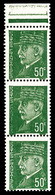 ** N°508, 50c Pétain, Impression Sur Raccord En Bande De 3. TB   Qualité: **   Cote: 130 Euros - Unused Stamps