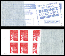 ** N°3419C13, Luquet, TVP Rouge, Impression Partielle Des Timbres Et De La Couverture (bande Phospho Et Numéro Imprimées - Nuovi