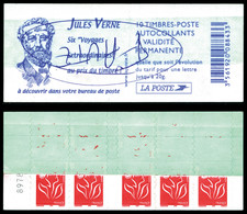 ** N°3744C5, BRIAT, TVP Rouge, Carnet Avec Raccord Vert . SUPERBE. R.R.R. (certificat)   Qualité: ** - Unused Stamps