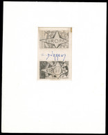 (*) N°1397, Europa De 1963, Projet Non Adopté à 50c Realisé, Signé Durrens. R.R. SUPERBE (certificat)   Qualité: (*) - Artist Proofs