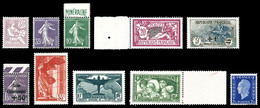 ** 1900/1950, Collection Neuve */** Sur Pages Moc, Qq Obl, Assez Complète Dont Yv. 128, 169, 188A, 208, 321, Caisse Amo, - Collections