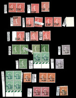 N 1903/1960, Semeuse: Bel Ensemble De Variétés Neufs */** Dont Raccords, Rectoverso, Millésimes, Bandes Pub, Surcharges  - Collezioni