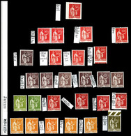 N 1932/1941, PAIX: Bel Ensemble De Variétés Neufs */** Dont Pli Accordéon, Piquages à Cheval, Surcharges Deplacées, Rect - Collections