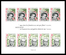 ** MONACO, Blocs Et Feuillets, N°18a, Europa De 1980 Non Dentelé. TB   Qualité: **   Cote: 540 Euros - Blocchi