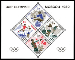 ** MONACO, Blocs Spéciaux, N°11, JO De Moscou, TB   Qualité: **   Cote: 385 Euros - Blocks & Sheetlets