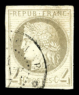 O COLONIES GENERALES, N°16, 4c Gris, TTB (certificat)   Qualité: O   Cote: 650 Euros - Aigle Impérial