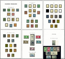 O COLONIES GENERALES, Collection Quasi Complète Du N°1 Au N°59, Très Belle Qualité, TTB   Qualité: O   Cote: 2200 Euros - Eagle And Crown