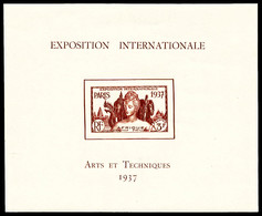 ** GRANDES SERIES COLONIALES, Série Complète De 24 Blocs De L'Exposition Internationale De Paris 1937, SUP (certificat)  - 1938 Pierre Et Marie Curie