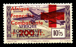 ** AFRIQUE EQUATORIALE, Poste Aérienne, N°29, +200 Fr Sur 10fr. TTB   Qualité: **   Cote: 276 Euros - Unused Stamps