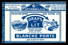 ** ALGERIE, Carnets, N°6, Série 99, BLANCHEPORTE Et OXYMENTHOL (intérieur BLANCHEPORTE Et FERMENT JACQUEMIN). TB   Quali - Unused Stamps