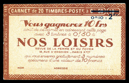 ** ALGERIE, Carnets, N°7a, Série 115, NOS LOISIRS Et REINE DES MONTRES, 'E' De POSTE Incomplet. B/TB   Qualité: **   Cot - Nuovi