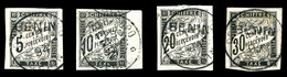 O BENIN, Taxe, N°1/4, Série Complète De 1894, Surchargée. TB   Qualité: O   Cote: 305 Euros - Unused Stamps