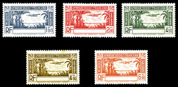 * COTE D IVOIRE, Poste Aérienne, N°1a/5a, Série De 1940 Sans Légende 'COTE D'IVOIRE', Les 5 Valeurs TB (certificat)   Qu - Unused Stamps